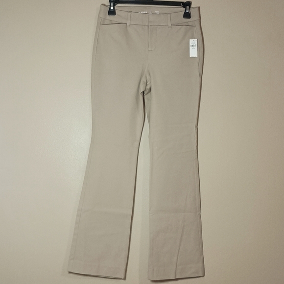 Old Navy 2 Pair of High Rise Pixie Flare Khaki Uniform Pants - Picture 3 of 7